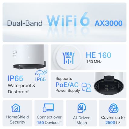 TP-Link - Vanjski/unutarnji mesh sustav s Wi-Fi 6 Deco X50-Outdoor