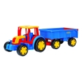 Traktor s prikolicom 102 cm crvena/plava/žuta