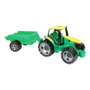 Traktor s prikolicom, 71 cm, u zeleno-žutoj boji