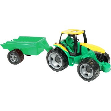 Traktor s prikolicom, 71 cm, u zeleno-žutoj boji
