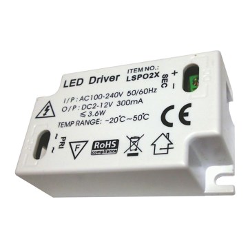 Transformator za LED trake LS-P02X AC100-240V, DC2-12V