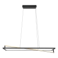 Trio - LED luster na sajli EDGE s mogućnošću prigušivanja LED/35W/230V 2300/3000/4000K crna/zlatna
