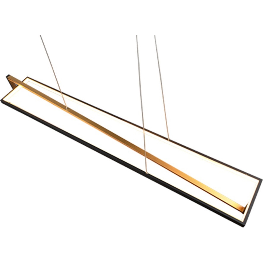 Trio - LED luster na sajli EDGE s mogućnošću prigušivanja LED/35W/230V 2300/3000/4000K crna/zlatna