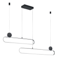 Trio - LED luster s mogućnošću prigušenja na sajli GRANT LED/54W/230V 2300/3000/4000K crna/matni krom