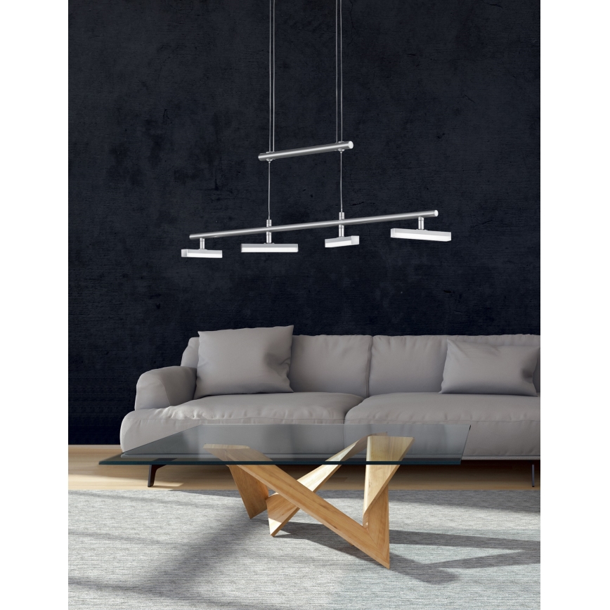 Trio - LED Prigušivi luster na sajli OPIUM 4xLED/4,5W/230V