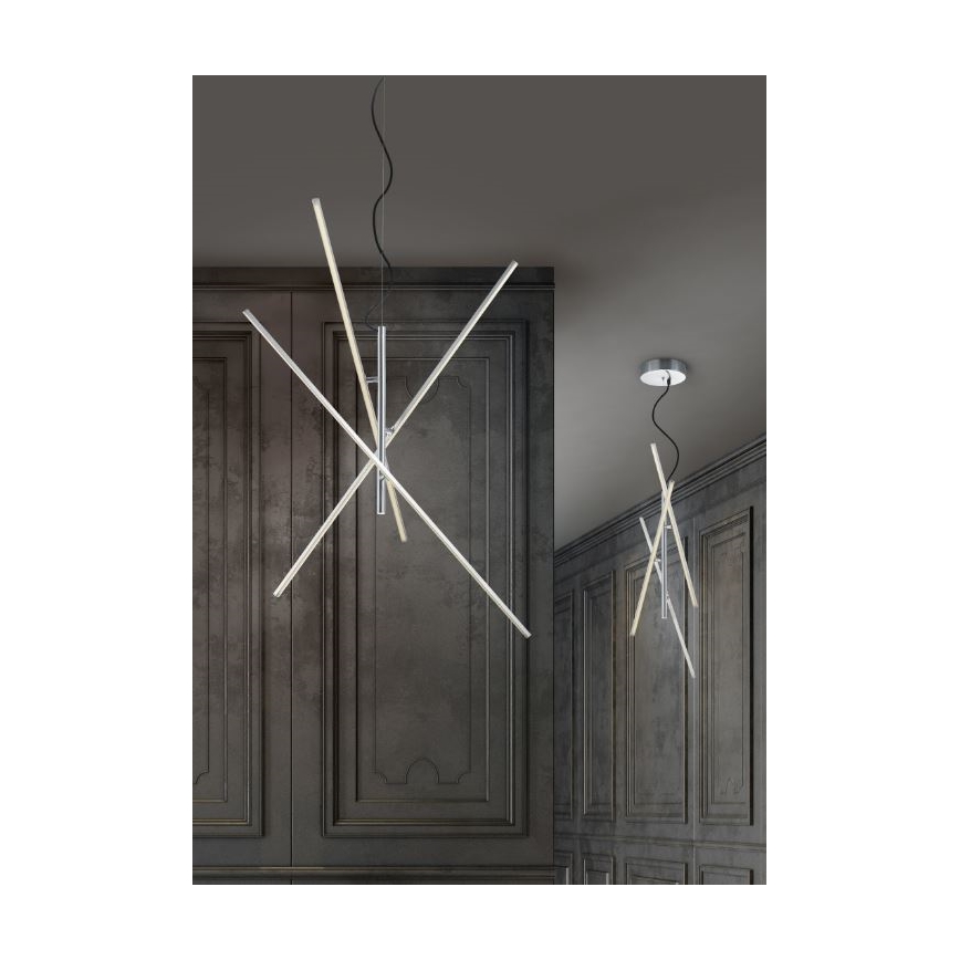 Trio - LED Prigušivi luster na sajli TIRIAC 3xLED/7,5W/230V