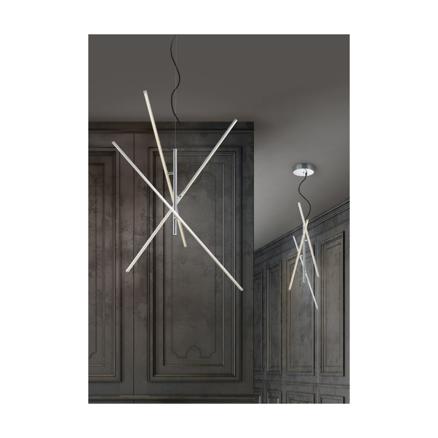 Trio - LED Prigušivi luster na sajli TIRIAC 3xLED/8,5W/230V
