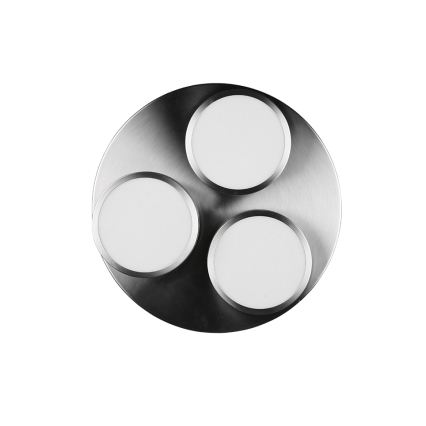 Trio - LED stropna svjetiljka FRANKLIN s mogućnošću prigušivanja 3xLED/8,5W/230V 3000K Ø35 cm matni krom