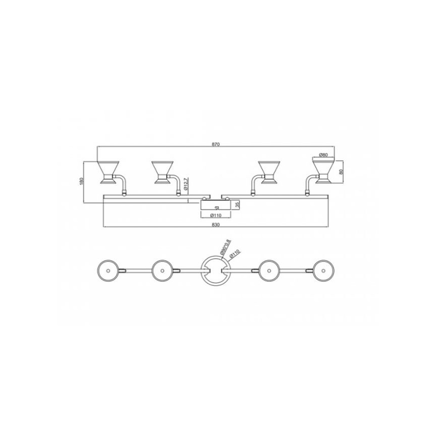 Trio - LED Reflektorska svjetiljka DUKE 4xLED/4,3W/230V