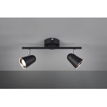Trio - LED Reflektorska svjetiljka TOULOUSE 2xLED/3,5W/230V crna
