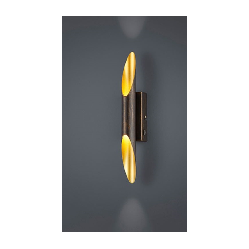 Trio - LED Zidna svjetiljka BOLERO 2xLED/3,1W/230V CRI 90 bakrena