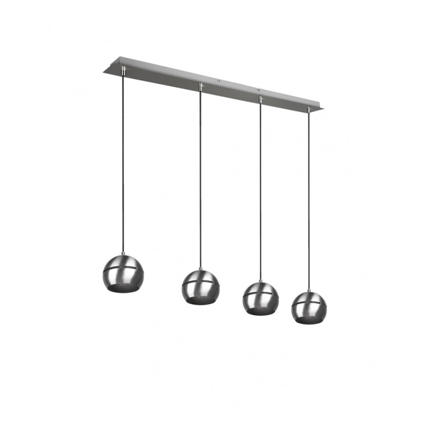 Trio - Luster na sajli FLETCHER 4xE14/40W/230V mat krom