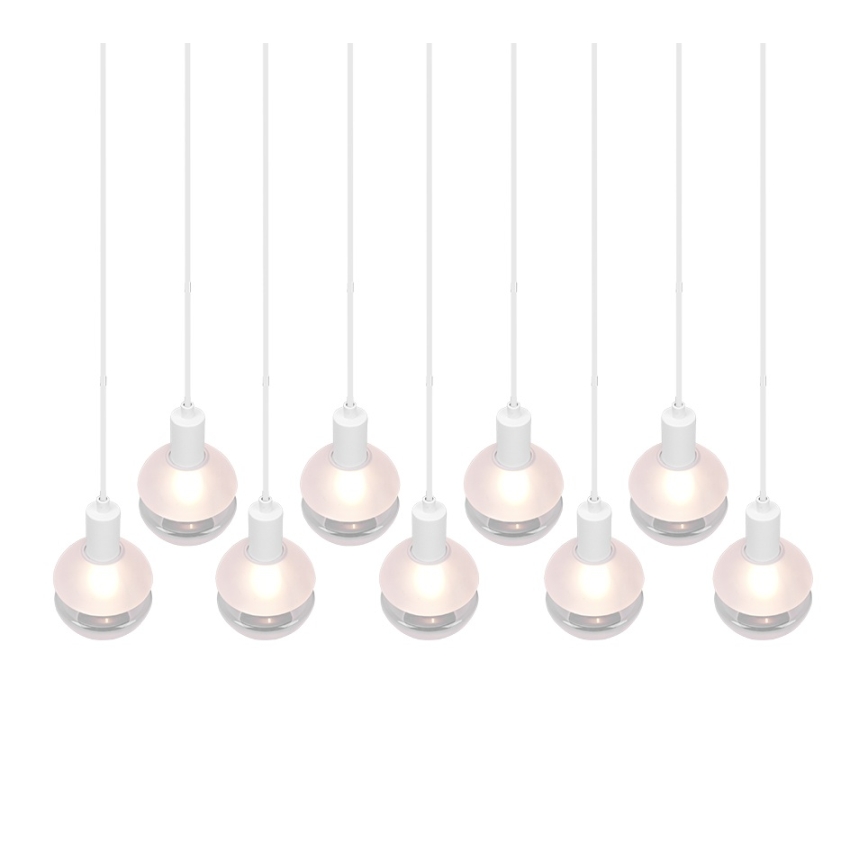 Trio - Luster na sajli MELA 9xE14/25W/230V bijela