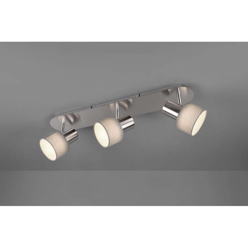 Trio - Reflektorska svjetiljka WAILER 3xGU10/5W/230V mat krom