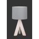 TRIO - Stolna lampa GING 1xE14/40W/230W siva