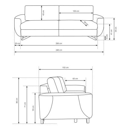 Trosjed AVESTA plave boje