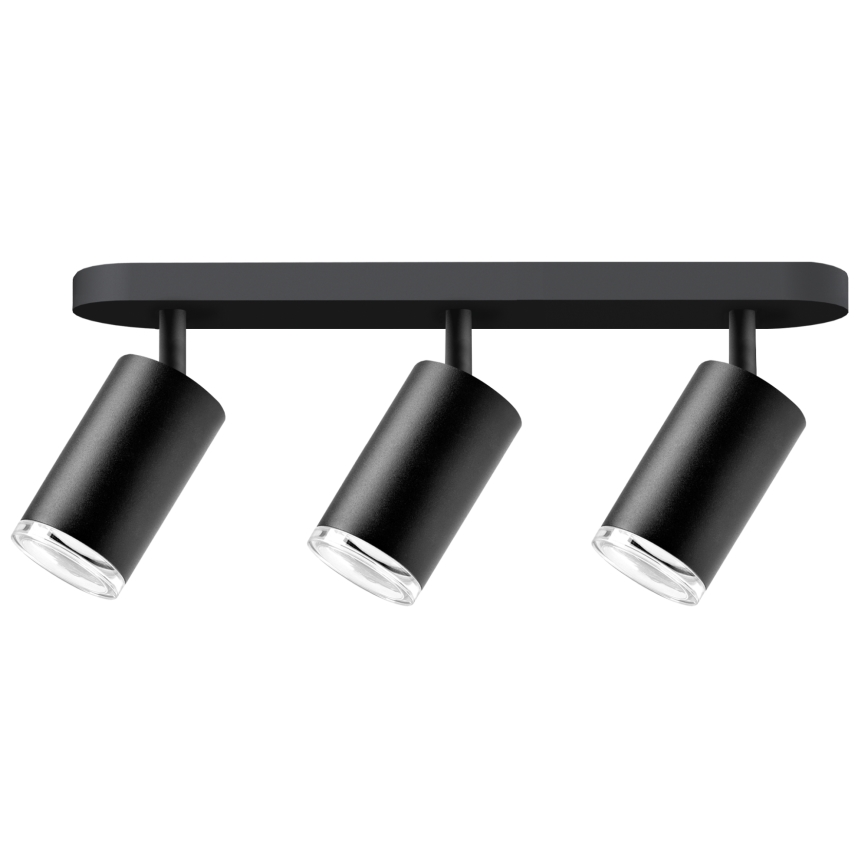 TURYN LED RGBW Dimmable kupaonska točka svjetla 3xGU10/6,5W/230V 2700-6500K Wi-Fi IP44 crna