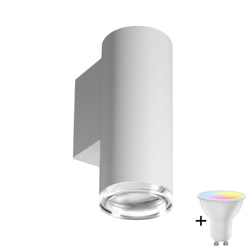 TURYN LED RGBW Dimming kupaonska zidna svjetiljka 1xGU10/6,5W/230V 2700-6500K Wi-Fi IP44 bijela
