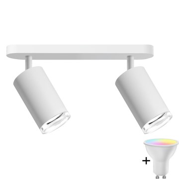 TURYN LED RGBW Stmívatelné koupelnové bodové svítidlo 2xGU10/6,5W/230V 2700-6500K Wi-Fi IP44 bílá