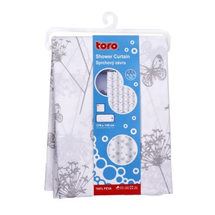 Tuš zavjesa TORO PREMIUM 178x199 cm cvijeće