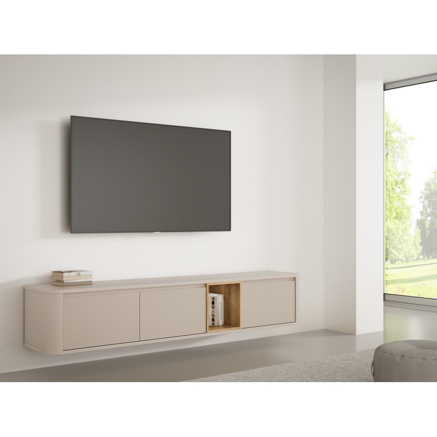 TV komoda INAR, bež/smeđa