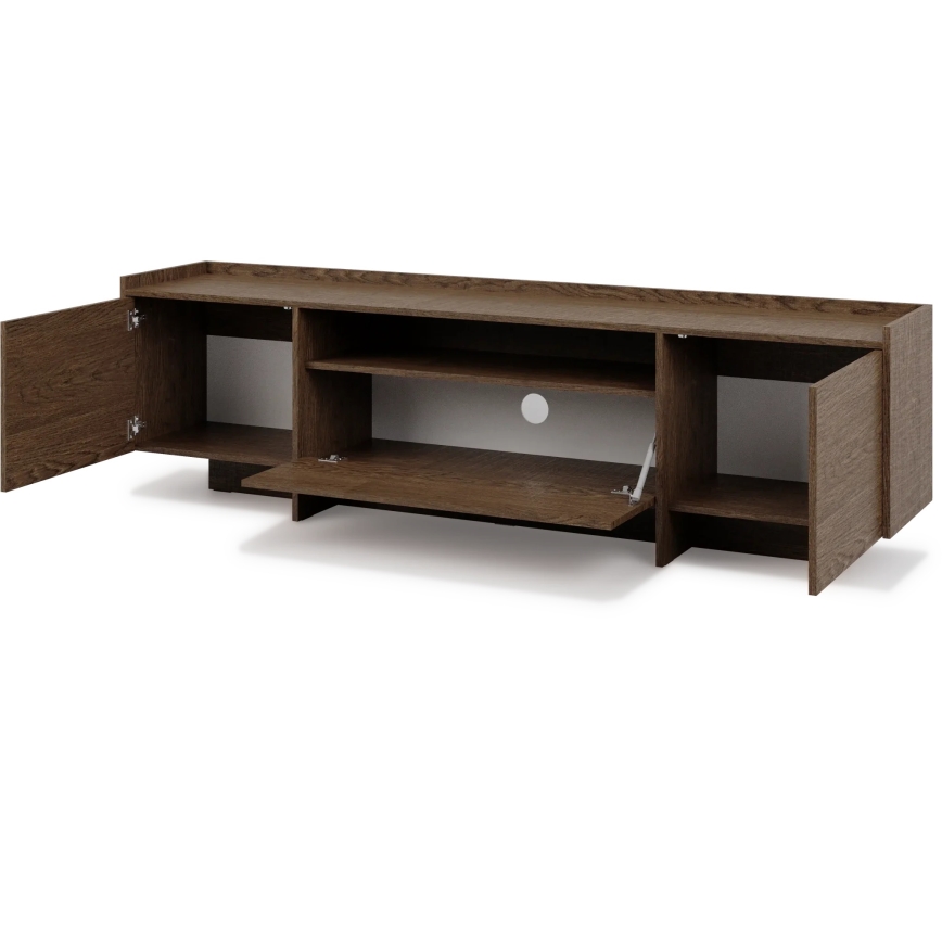 TV komoda KEMI 197x57 cm hrast