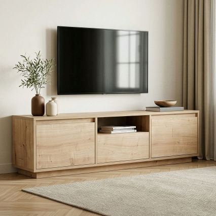 TV komoda KREDE 160x30 cm, hrast