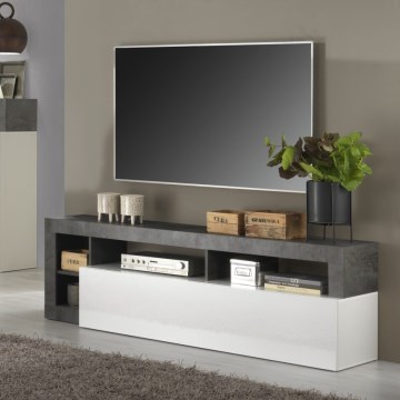 TV komoda LENOR bijela/antracit