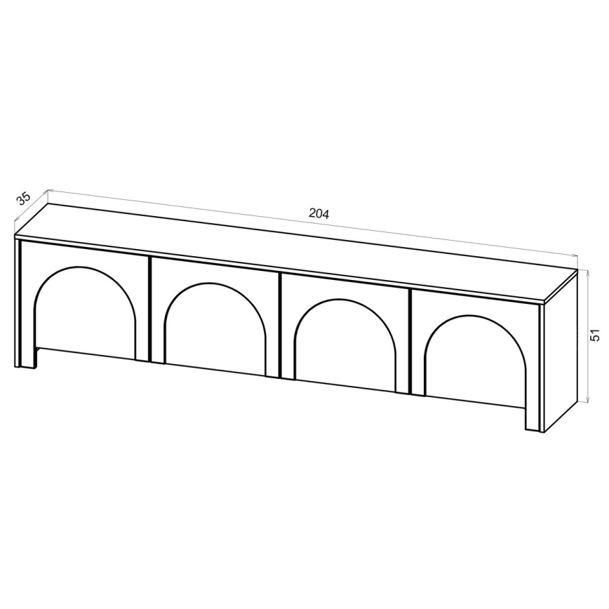TV komoda NIO kašmir/bež