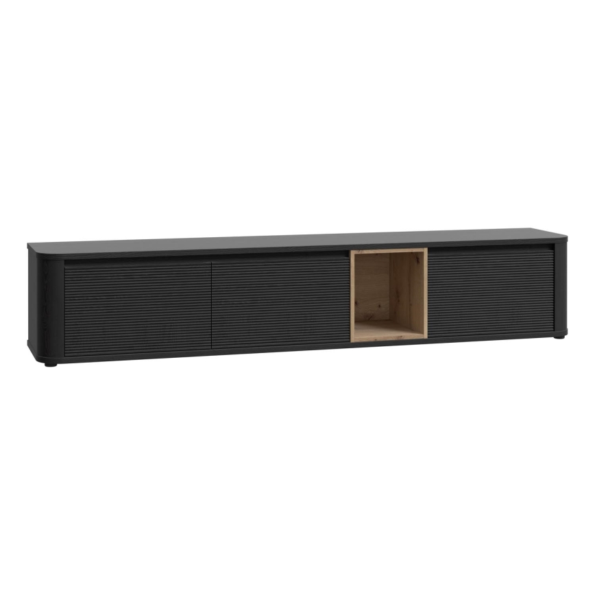 TV komoda WARO crna/smeđa