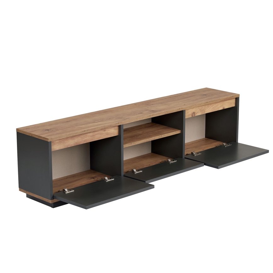 TV ormarić KREDE 160x30 cm antracit/borovina
