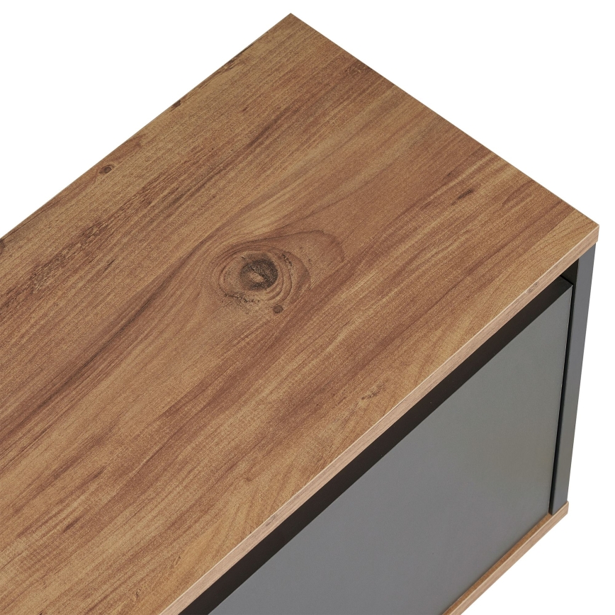 TV ormarić KREDE 160x30 cm antracit/borovina