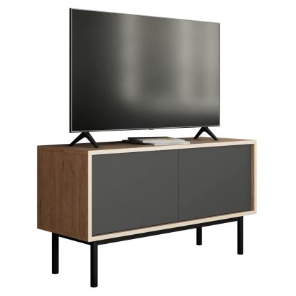TV stolić BASIC 57x104 cm hrast jackson hickory/antracit