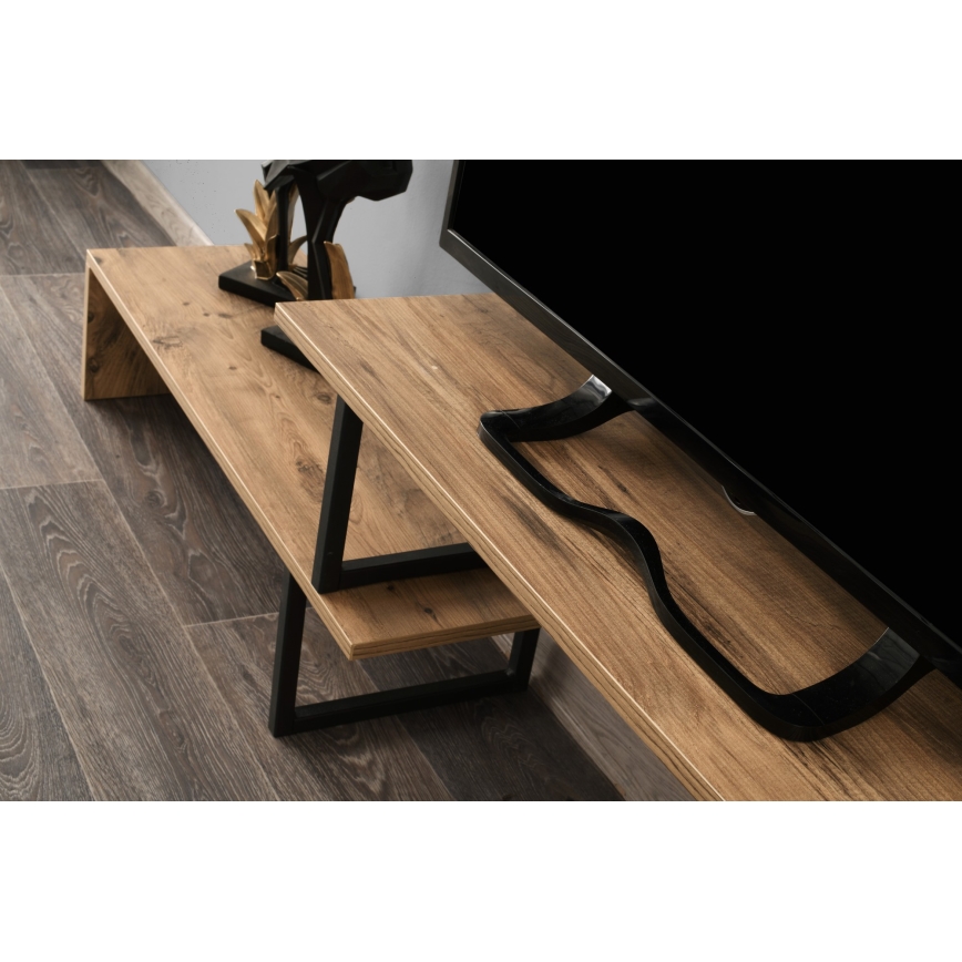 TV stolić OVIT 44x153 cm smeđa/crna