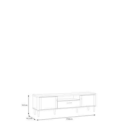 TV stolić VIRO smeđa/bež