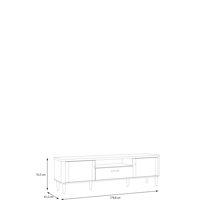 TV stolić VIRO smeđa/bež