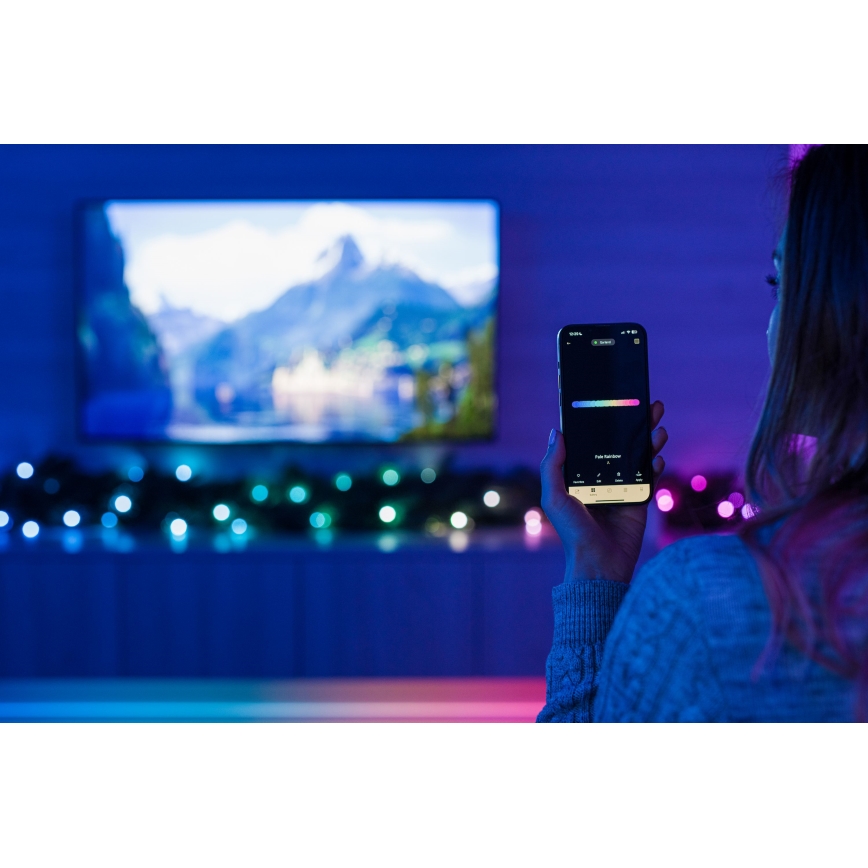 Twinkly - LED RGBW božićna dekoracija s mogućnošću prigušivanja GARLAND 50xLED 2,7 m Wi-Fi