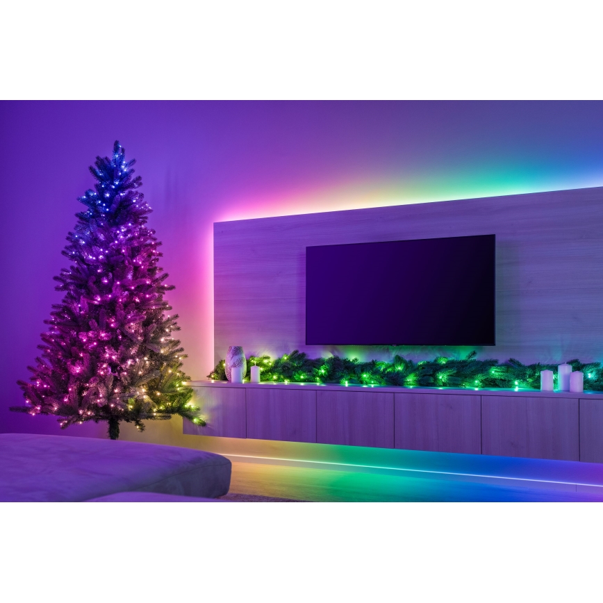 Twinkly - LED RGBW Stmívatelná vánoční dekorace GARLAND 50xLED 2,7 m Wi-Fi