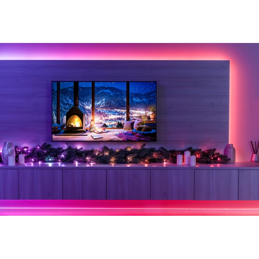 Twinkly - LED RGBW Stmívatelná vánoční dekorace GARLAND 50xLED 2,7 m Wi-Fi