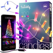 Twinkly - LED RGB Prigušive božićne lampice CANDIES 100xLED 8 m USB Wi-Fi