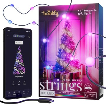 Twinkly - LED RGB Prigušive božićne lampice CANDIES 100xLED 8 m USB Wi-Fi
