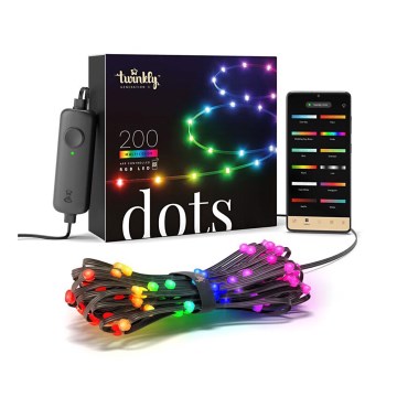 Twinkly - LED RGB Vanjska prigušiva traka DOTS 200xLED 10 m IP44 WiFi