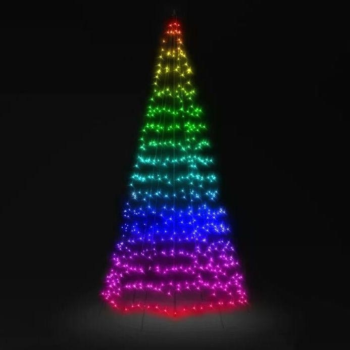 Twinkly - LED RGBW Prigušivo vanjsko božićno drvce LIGHT TREE 450xLED 3m IP44 Wi-Fi