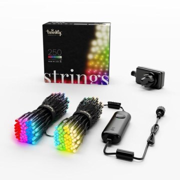 Twinkly - LED RGBW vanjski božićni lanac s prigušivanjem STRINGS 250xLED 23,5m IP44 Wi-Fi