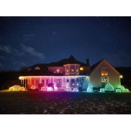 Twinkly - LED RGBW vanjski božićni sob REINGEERS s prigušivanjem 160xLED IP44 Wi-Fi