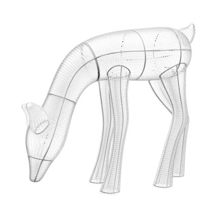 Twinkly - LED RGBW vanjski božićni sob REINGEERS s prigušivanjem 160xLED IP44 Wi-Fi