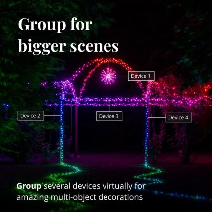 Twinkly - LED RGB Prigušiva vanjska božićna zvijezda SPRITZER 200xLED IP44 Wi-Fi