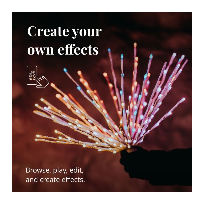 Twinkly - LED RGB Prigušiva vanjska božićna zvijezda SPRITZER 200xLED IP44 Wi-Fi