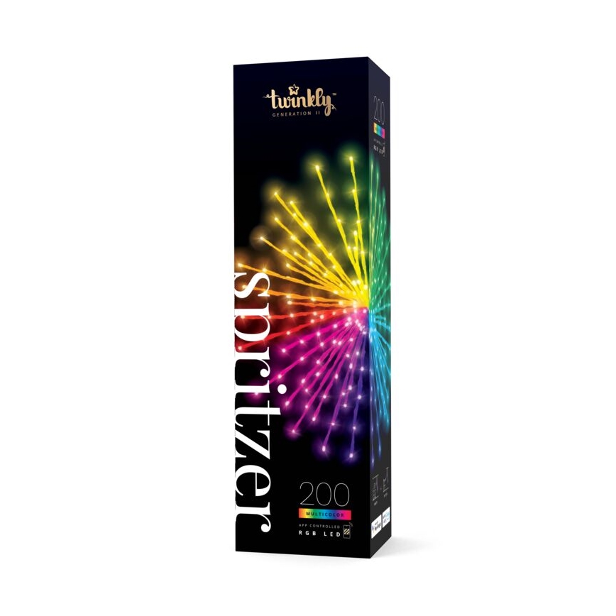 Twinkly - LED RGB Prigušiva vanjska božićna zvijezda SPRITZER 200xLED IP44 Wi-Fi