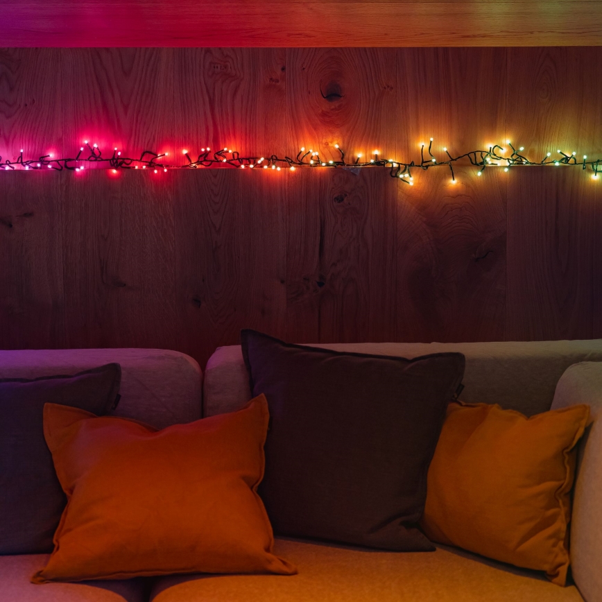 Twinkly - LED RGBW Prigušive vanjske božićne lampice CLUSTER 400xLED 9,5m IP44 Wi-Fi